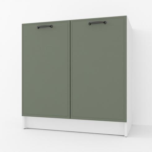 Тумба низ  800мм, К-66 (без столешницы) Белый+Камуфляж