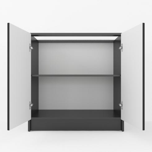 Тумба низ  800мм, К-66 (без столешницы) Чорный foto 2