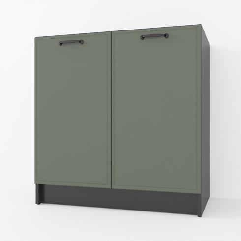 Тумба низ  800мм, К-66 (без столешницы) Чорный+Камуфляж