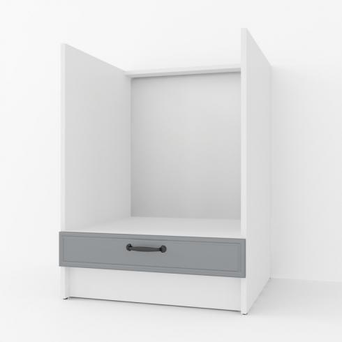 Тумба под духовку 600мм К-56 (столешницы) Белый+Асфальт