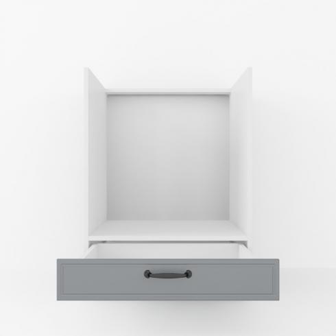 Тумба под духовку 600мм К-56 (столешницы) Белый+Асфальт foto 2