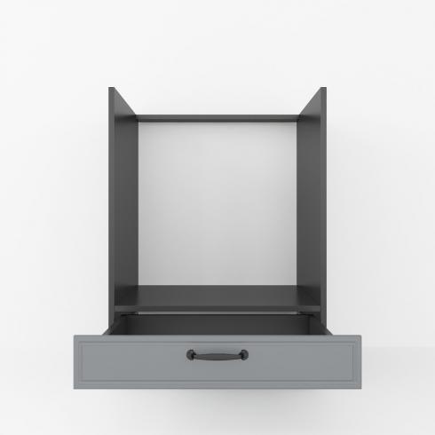 Тумба под духовку 600мм К-56 (столешницы) Черный+Асфальт foto 2