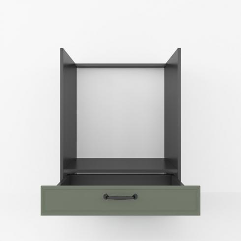 Тумба под духовку 600мм К-56 (столешницы) Черный+Камуфляж foto 2