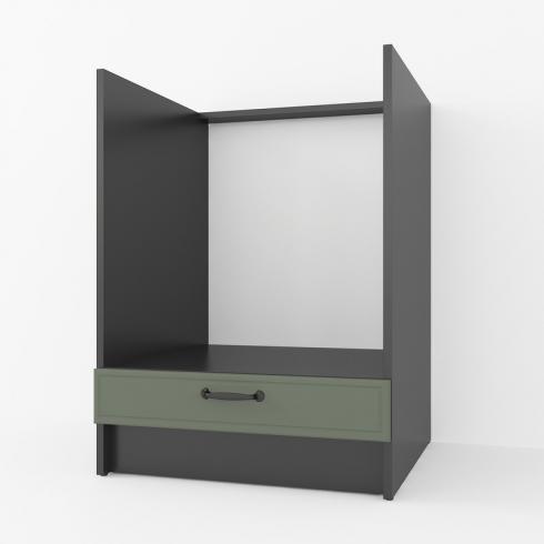 Тумба под духовку 600мм К-56 (столешницы) Черный+Камуфляж