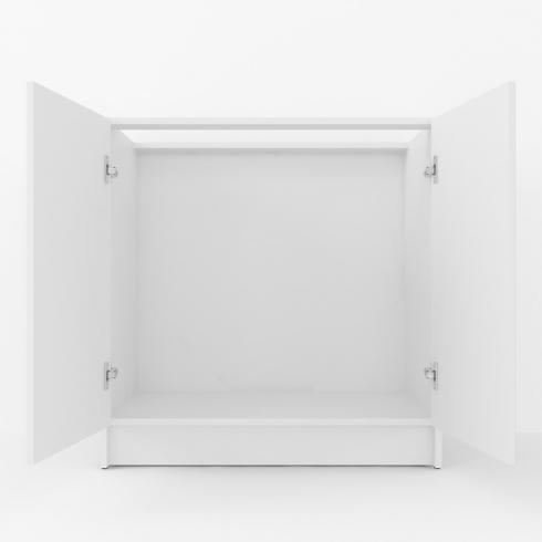 Тумба низ 800мм,мойка (без столешницы) К-55 Белый foto 2