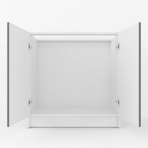 Тумба низ 800мм,мойка (без столешницы) К-55 Белый+Камуфляж foto 2