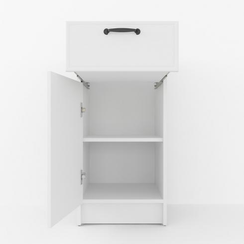 Тумба низ 400мм К-54 (без столешницы) Белый foto 2