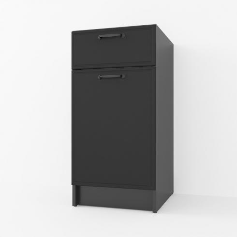 Тумба низ 400мм К-54 (без столешницы) Черный