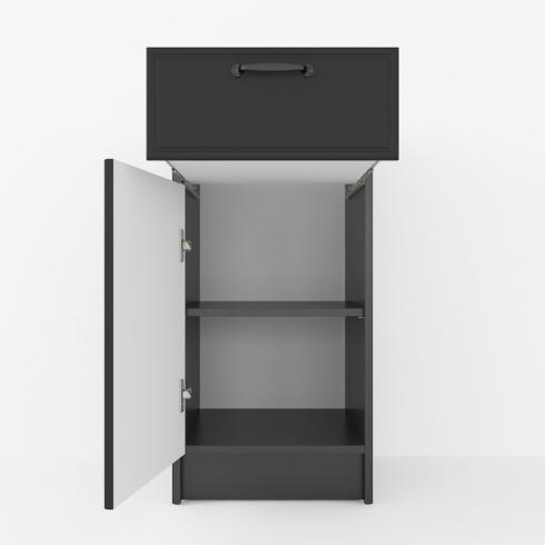 Тумба низ 400мм К-54 (без столешницы) Черный foto 2