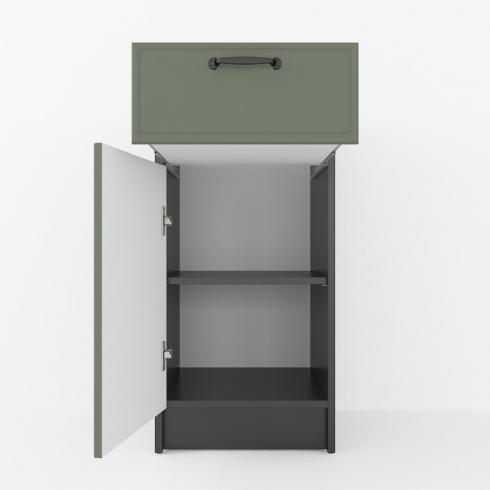 Тумба низ 400мм К-54 (без столешницы) Черный+Камуфляж foto 2