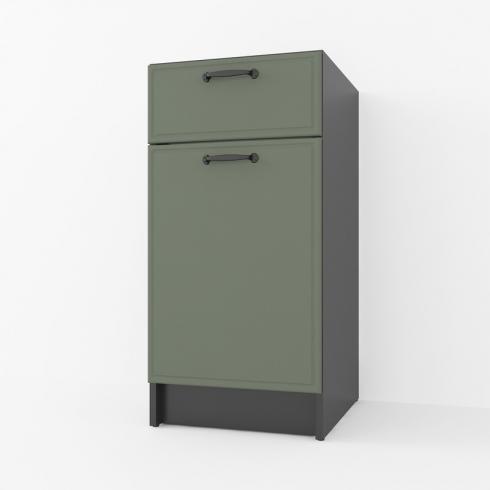 Тумба низ 400мм К-54 (без столешницы) Черный+Камуфляж