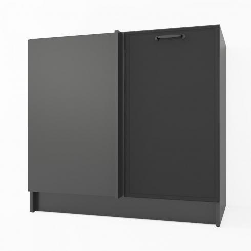 Тумба угловая низ К-74 Черный