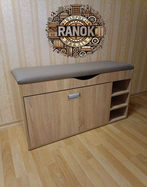 Тумба для обуви с мягким сидением Х88 Ш800*Г350*В500