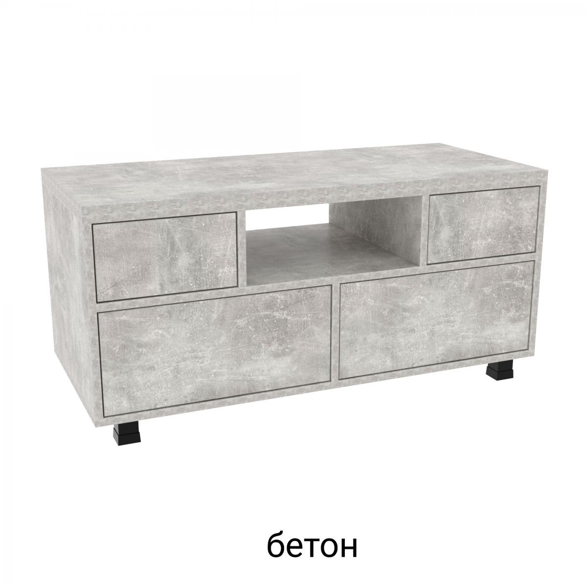 Тумба под телевизор TV2 Бетон