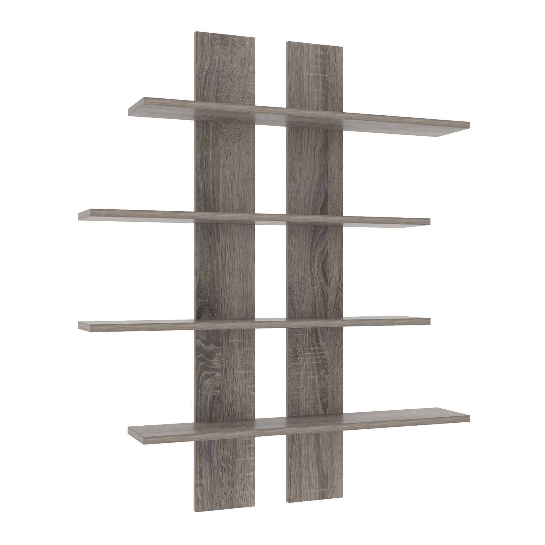 Полка навесная ПН-6, Дуб Сонома Трюфель, 910/160/1100