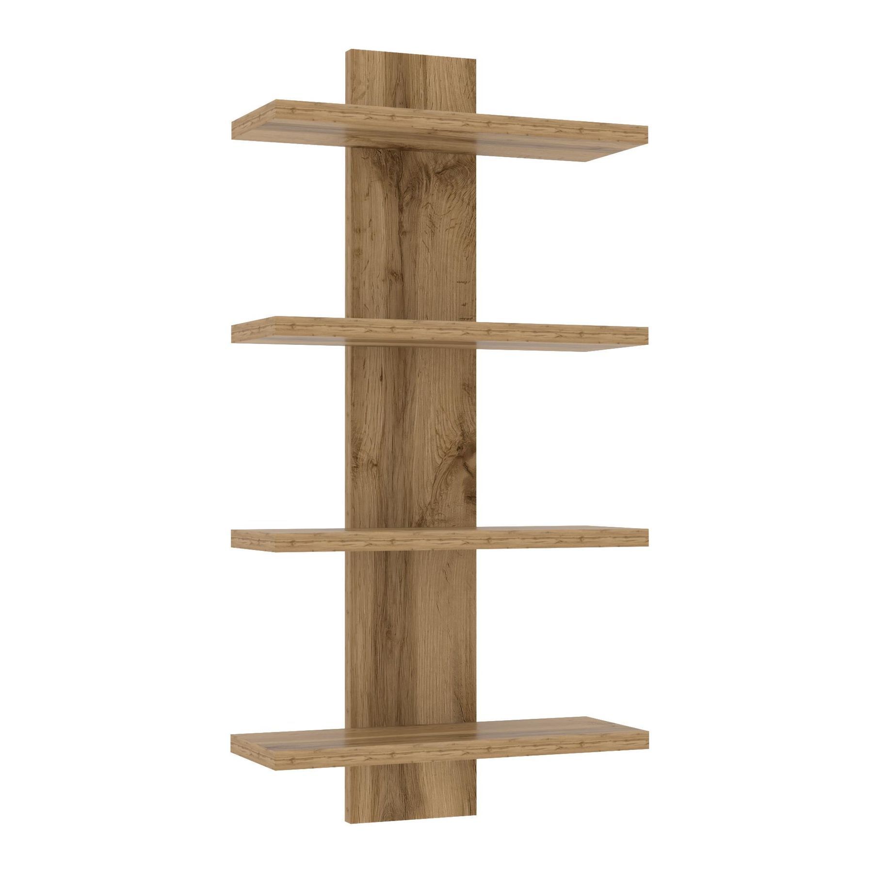 Полка навесная ПН-5, Дуб Аппалачи, 350/140/700