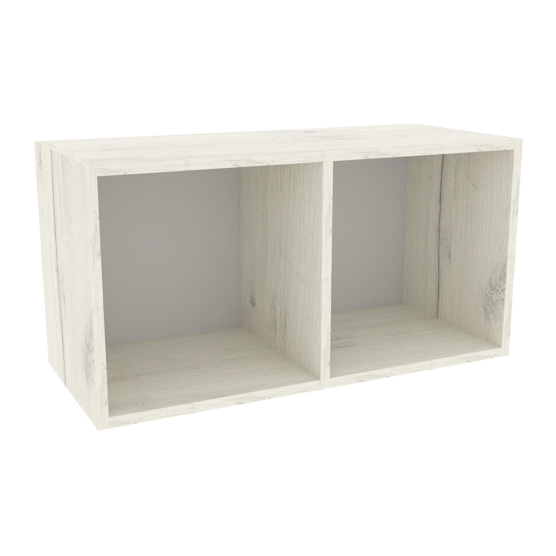 Полка навесная К-15, Дуб Крафт Білий, 700/300/360