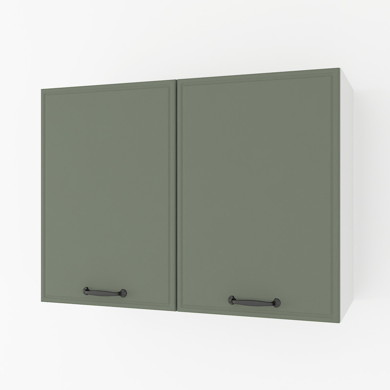 Шкаф навесной 800мм,под сушку К-61 Белый+Камуфляж