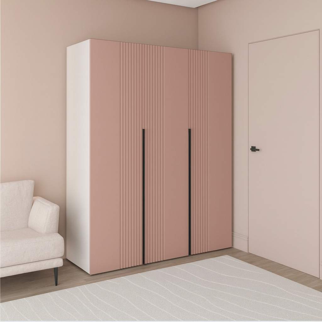 Шкаф трехдверный роспашной П-17 Кашемир+Туманный Беж