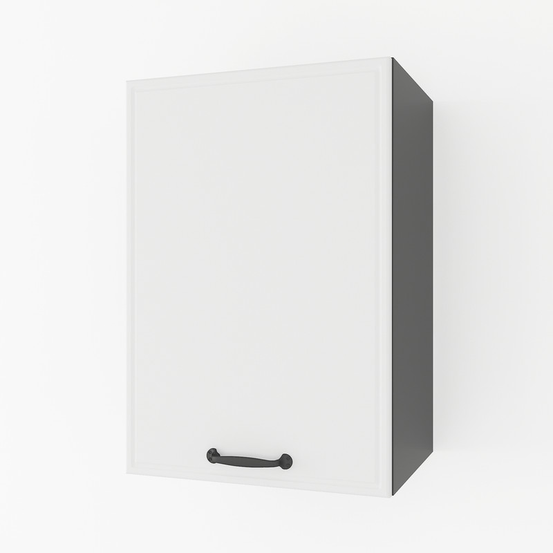 Шкаф навесной 400мм К-51 Черный+Белый