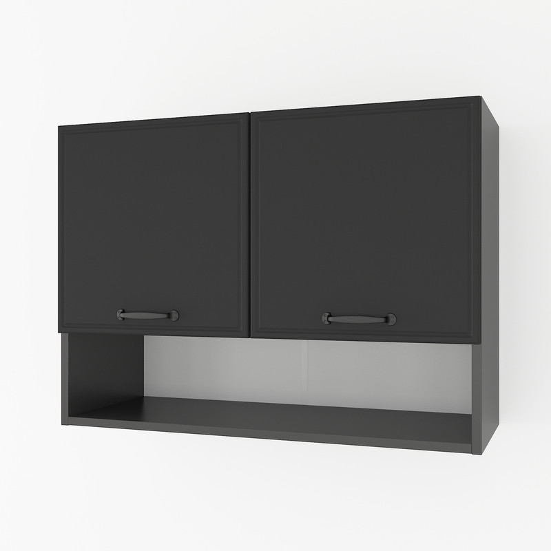 Шкаф навесной с нишей 800мм К-53 Черный