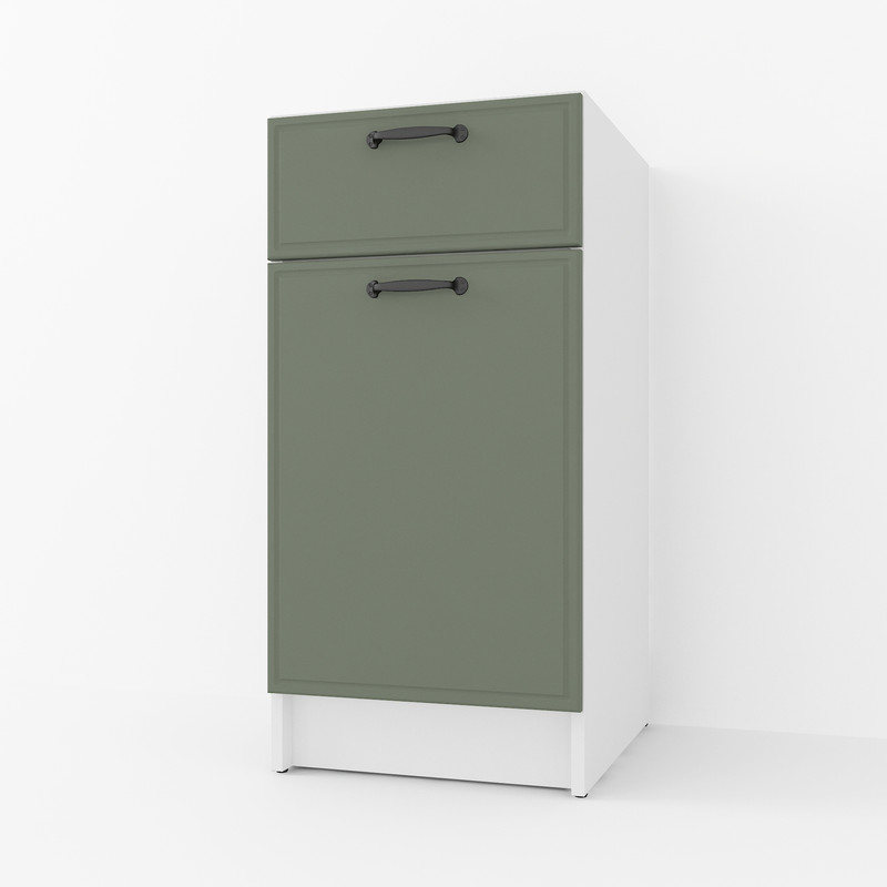 Тумба низ 400мм К-54 (без столешницы) Белый+Камуфляж