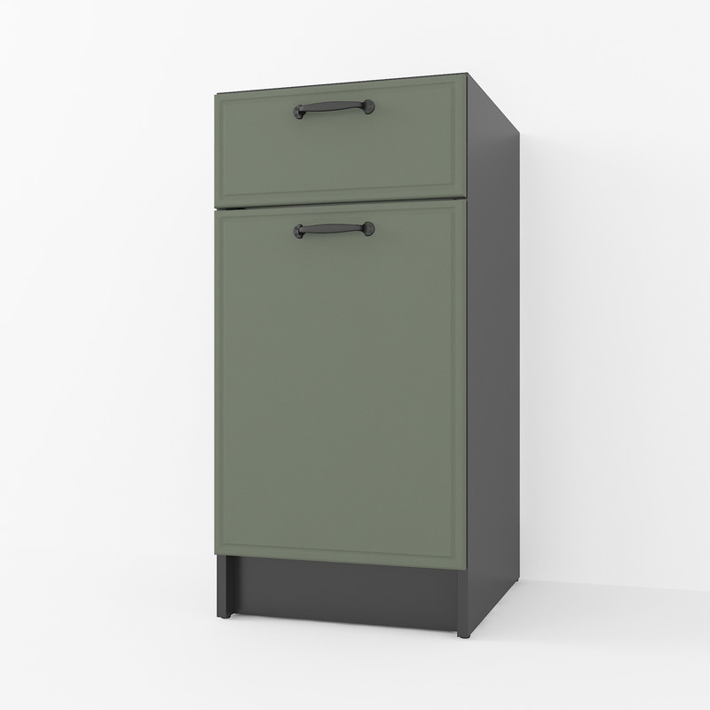 Тумба низ 400мм К-54 (без столешницы) Черный+Камуфляж