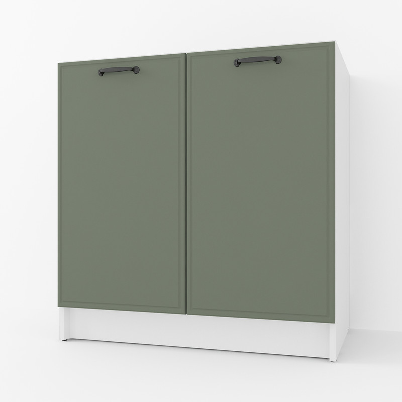 Тумба низ 800мм,мойка (без столешницы) К-55 Белый+Камуфляж