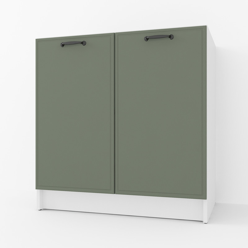 Тумба низ 800мм, К-66(без столешницы) Белый+Камуфляж