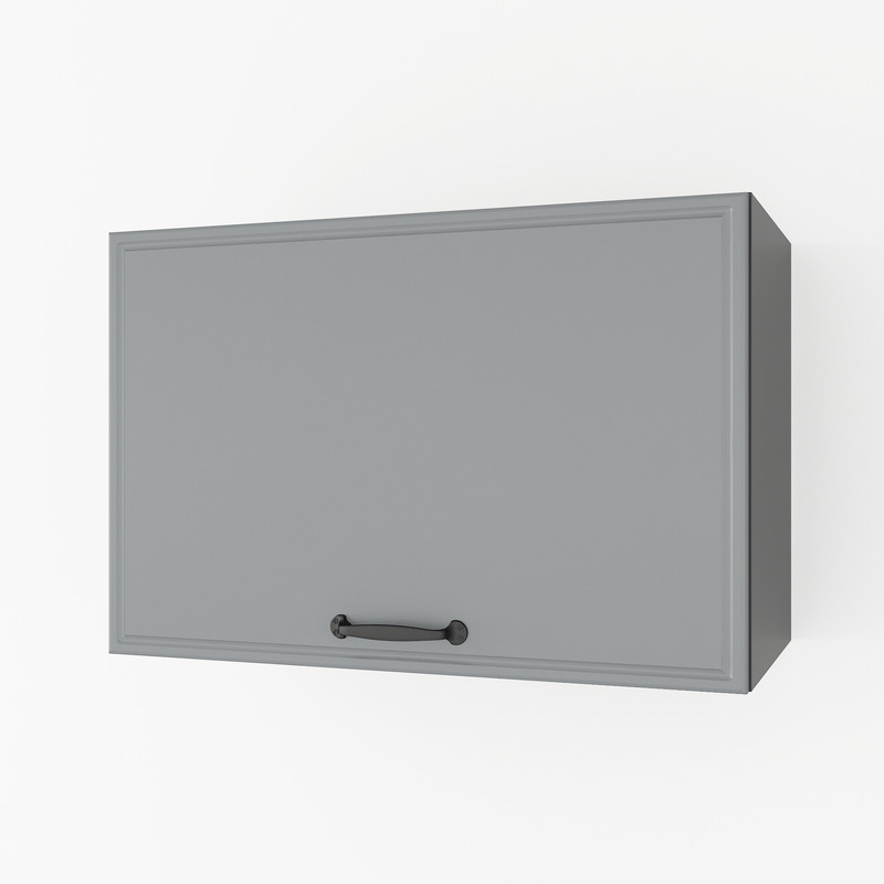 Шкаф навесной 600мм,вытяжка К-52 Черный+Асфальт