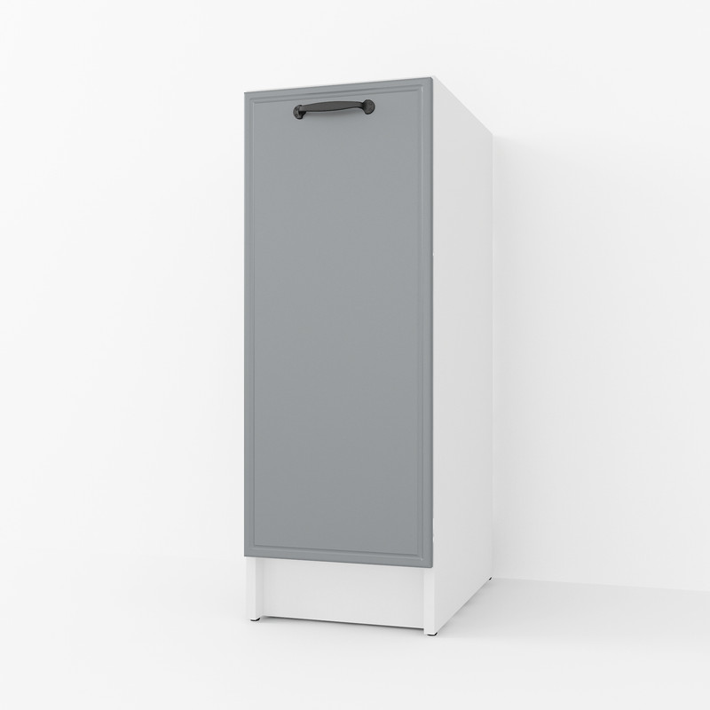 Тумба низ 300мм К-57(без столешницы)Белый+Асфальт