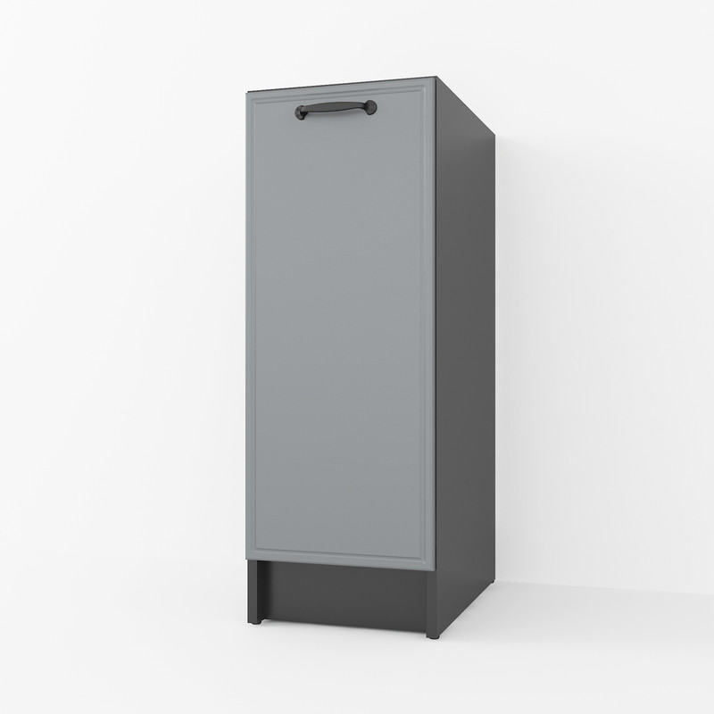 Тумба низ 300мм К-57(без столешницы) Черный+Асфальт