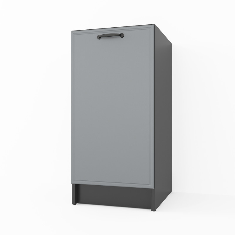 Тумба низ 400мм (без столешницы) К-64 Черный+Асфальт