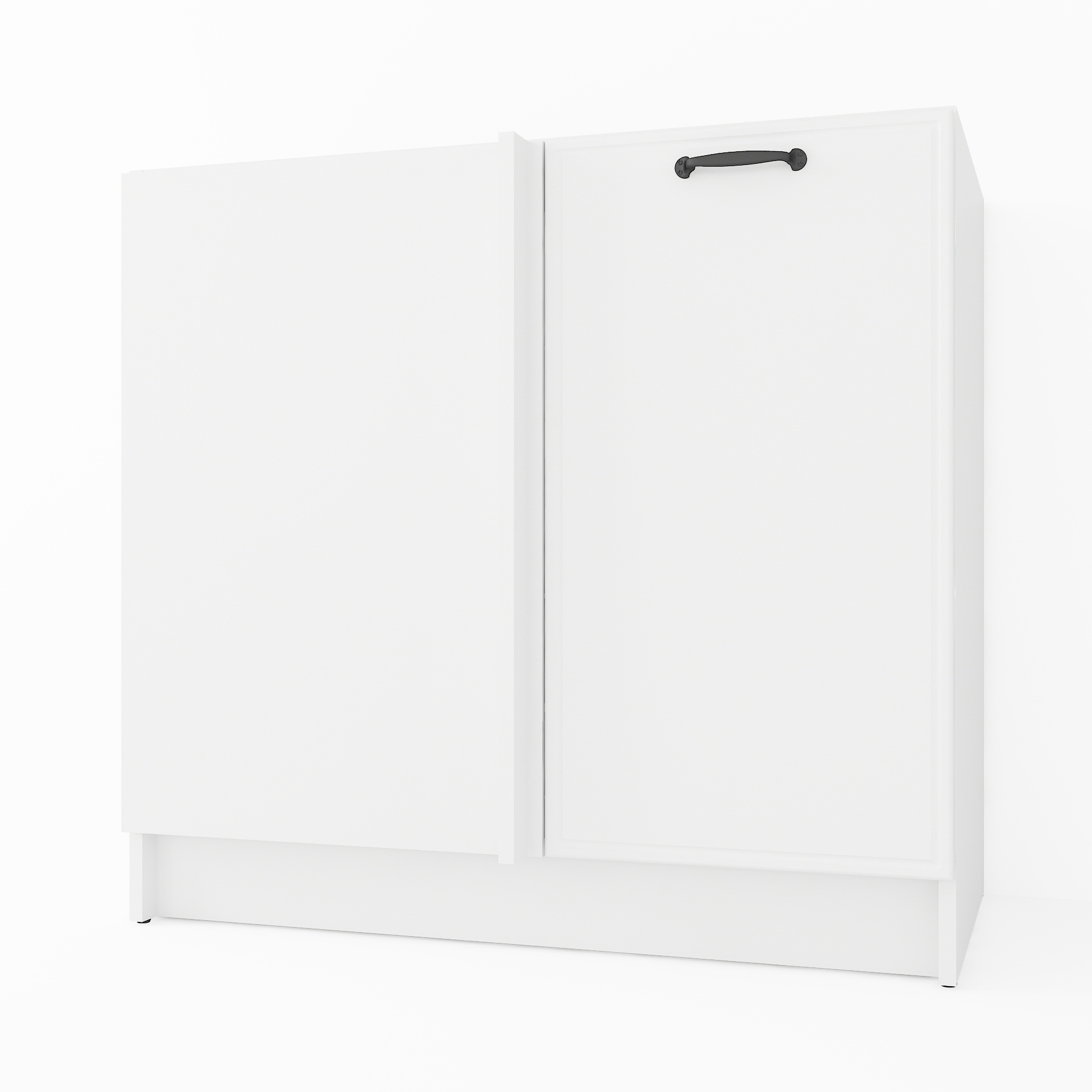 Тумба угловая низ К-74 Белый