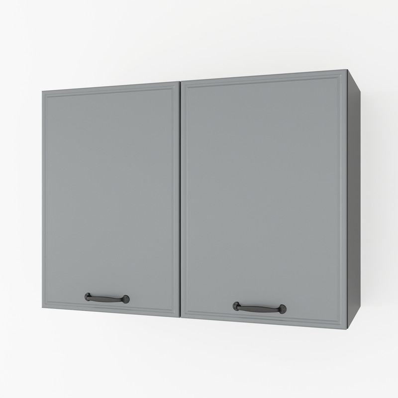 Шкаф навесной 800мм К-62 Черный+Асфальт