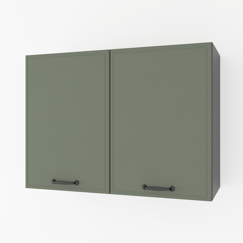 Шкаф навесной 800мм,под сушку К-61 Черный+Камуфляж