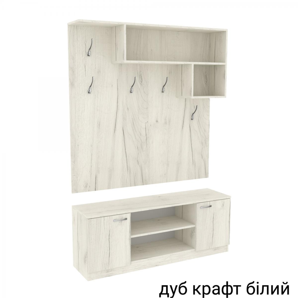 Прихожая ГКШ 10 1300мм Дуб Крафт Белый