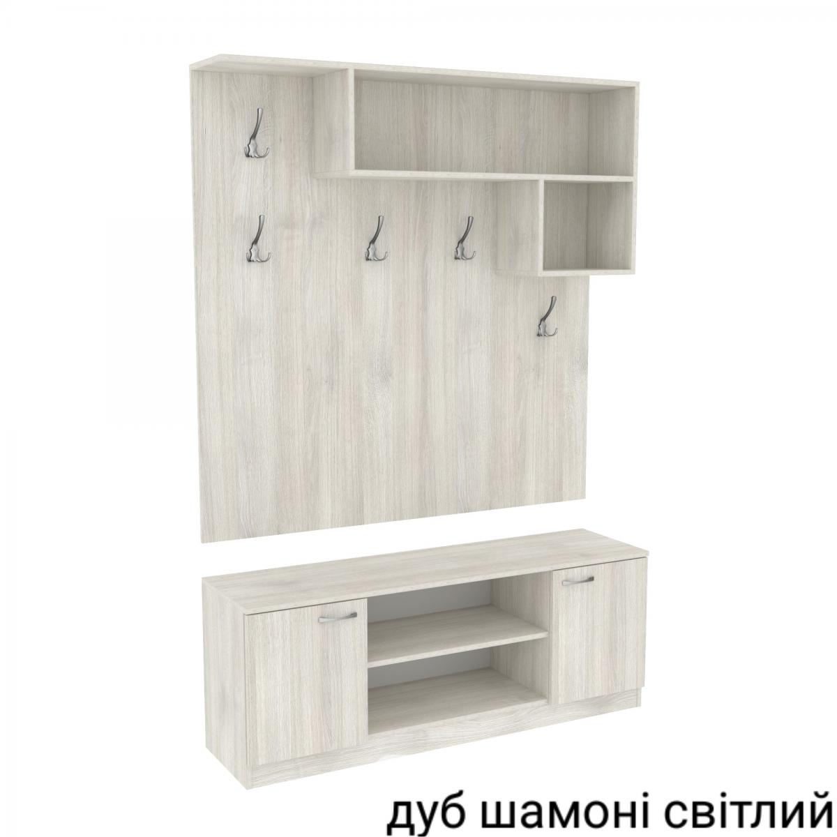 Прихожая ГКШ 10 1300мм Дуб Шамони Светлый