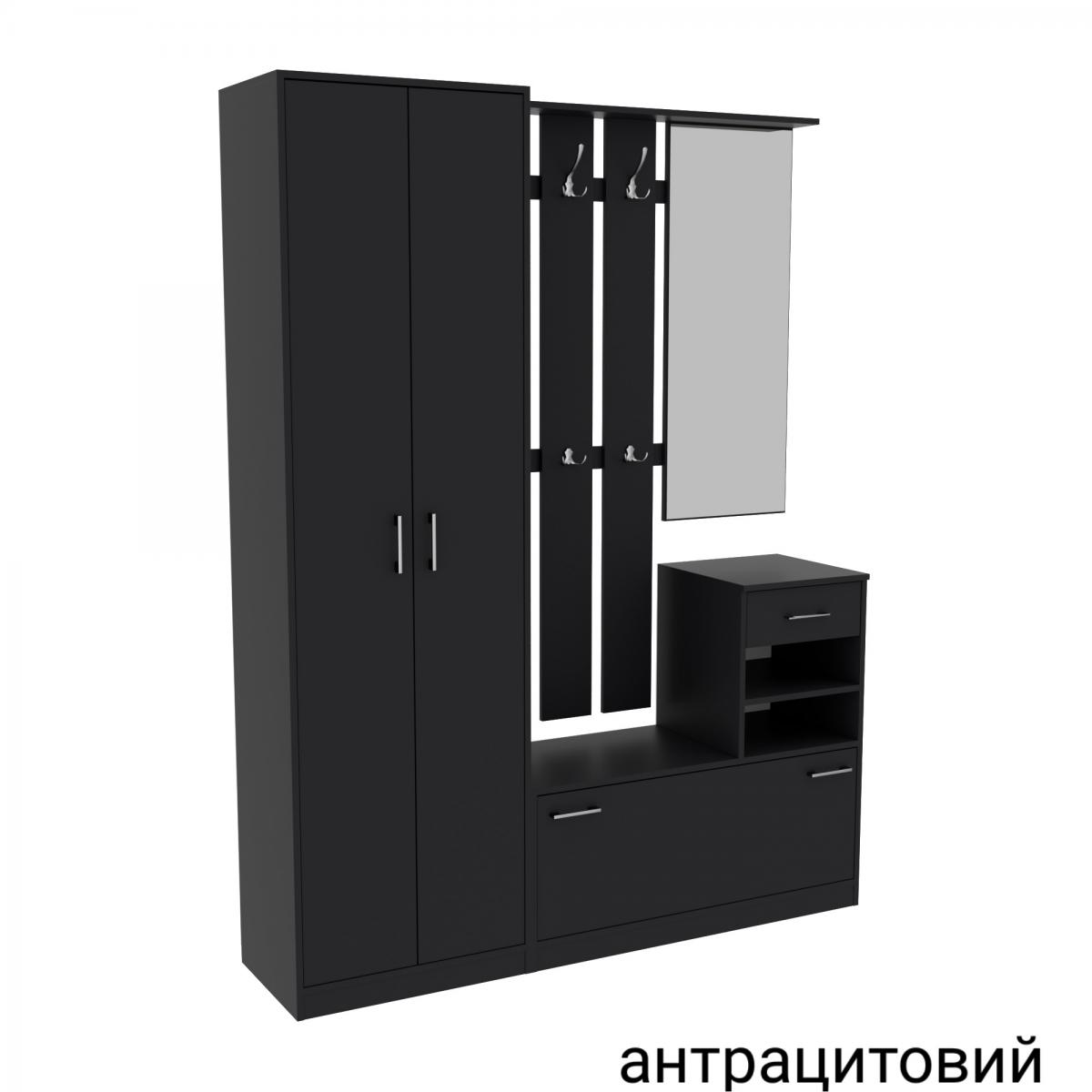 Прихожая SOLO 3 1600мм Антрацытовый