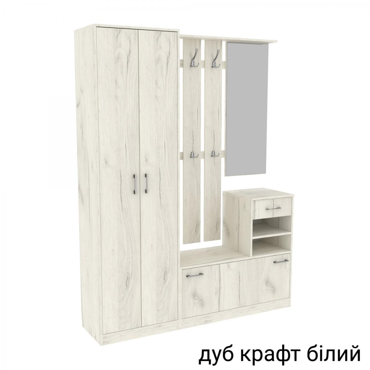 Прихожая SOLO 3 1600мм Дуб Крафт Белый