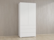 Шкаф с полками без ручек Б-1 белый