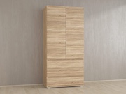 Шкаф с полками без ручек Б-1 дуб сонома
