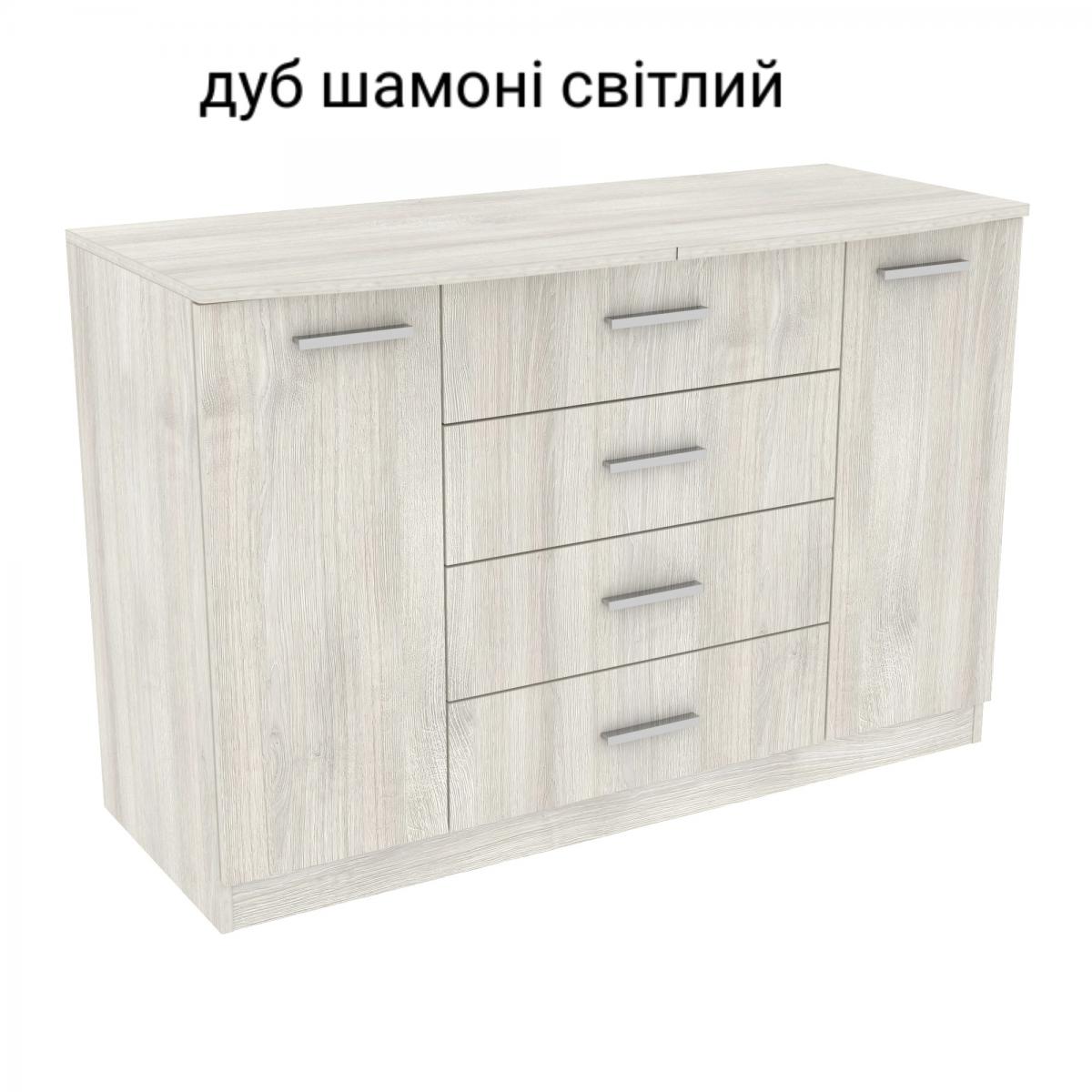 Комод Диана №3 ДСП (1200 х 450 х 800) дуб шамони светлый