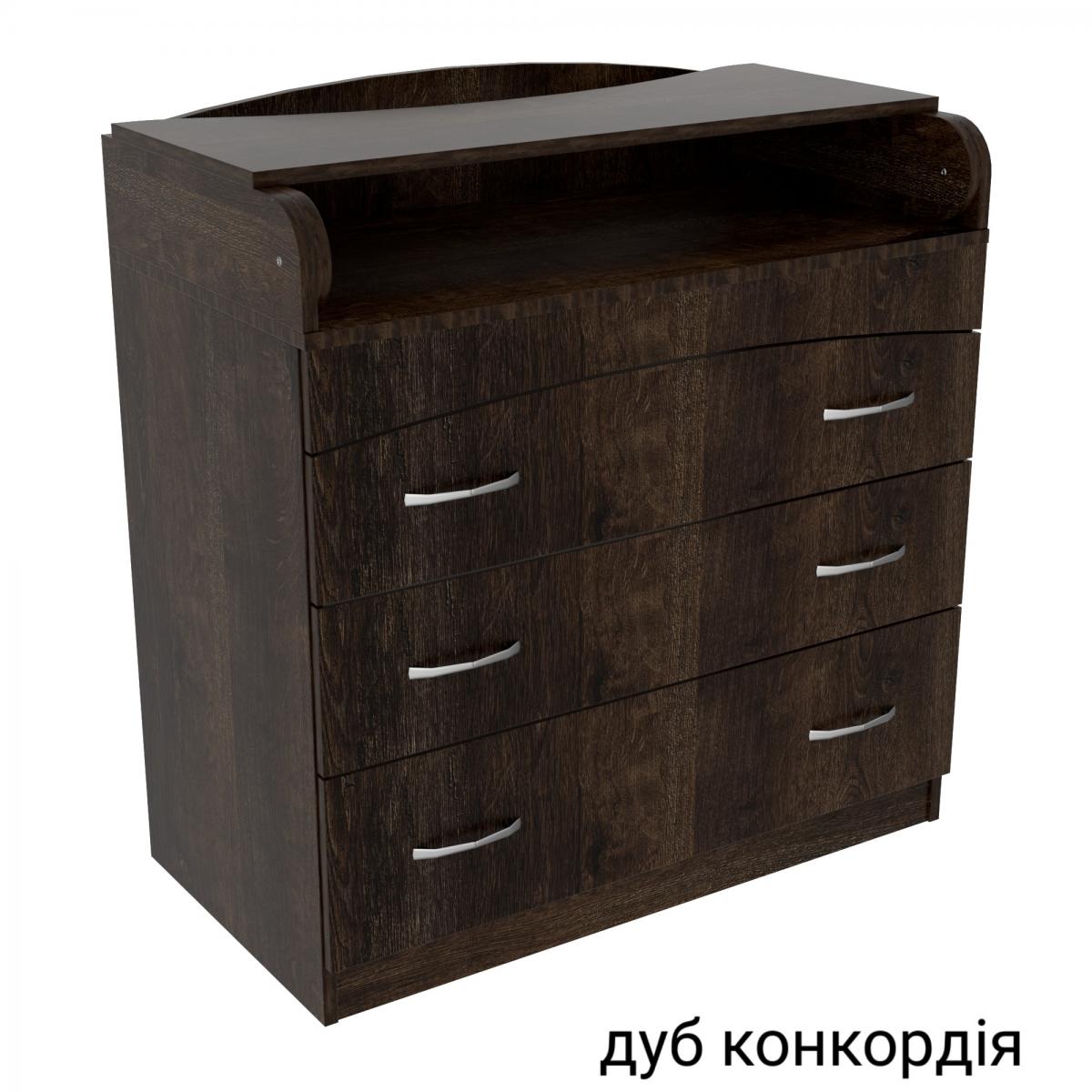 Комод пеленальный №2 (864 х 465 х 916) дуб конкордия