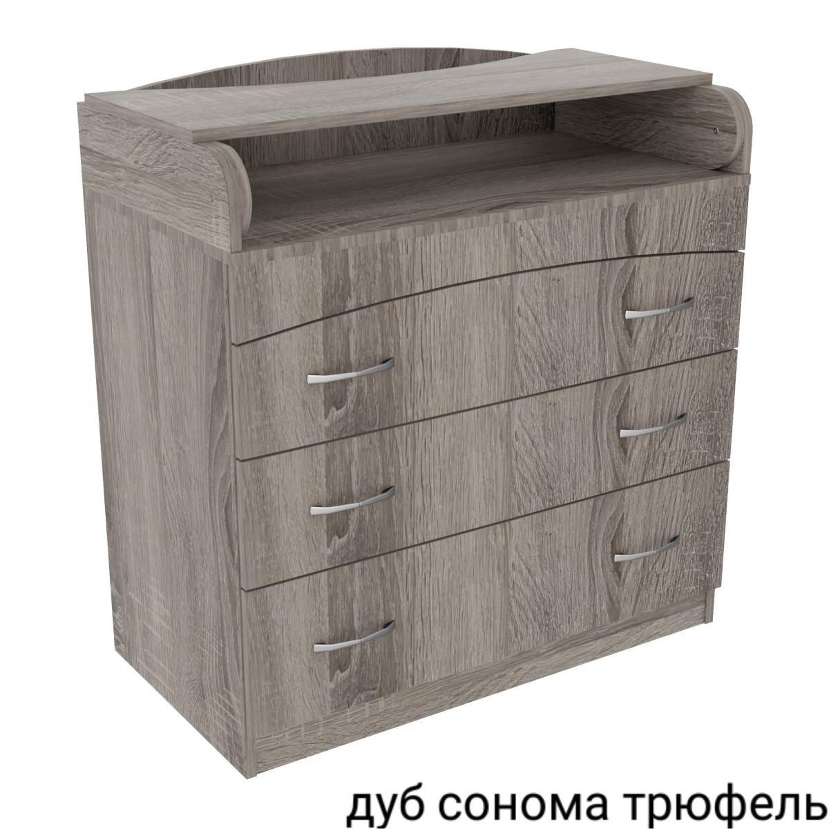 Комод пеленальный №2 (864 х 465 х 916) дуб сонома трюфель
