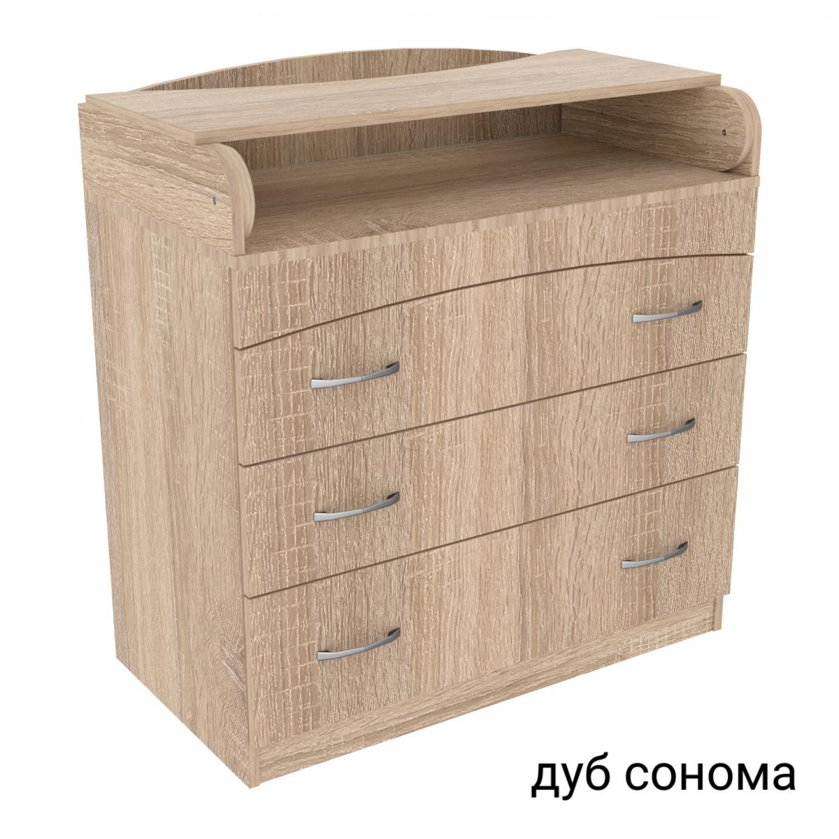 Комод пеленальний №2 (864 х 465 х 916) дуб сонома