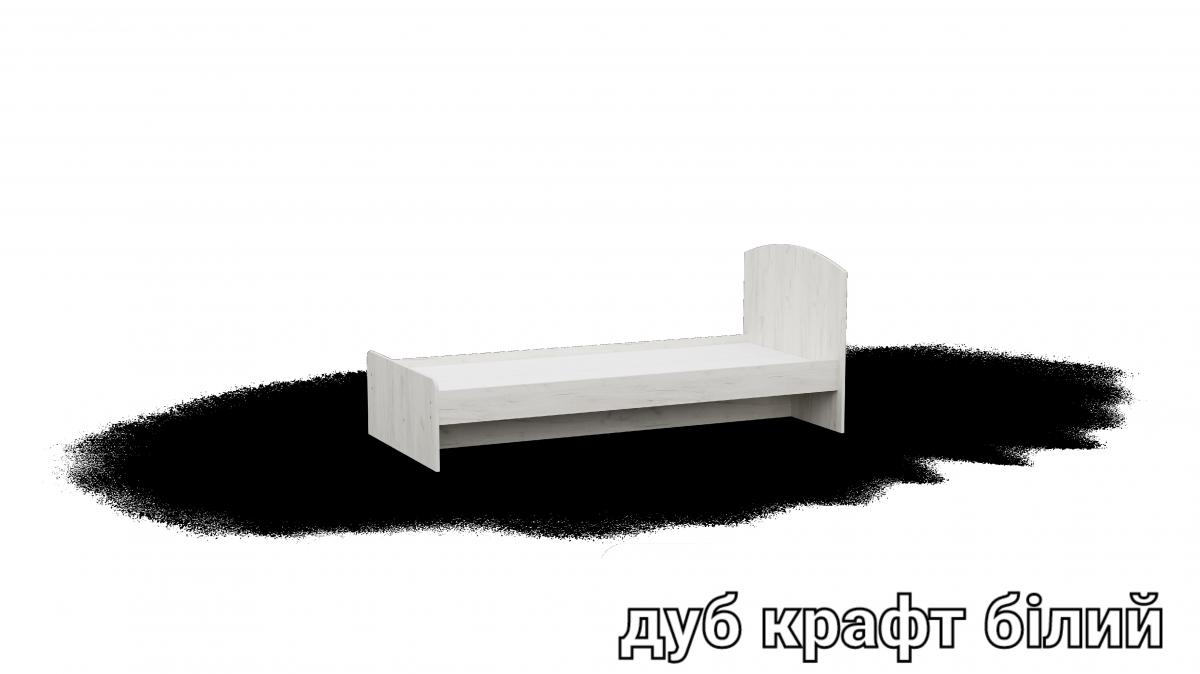 Кровать односпальна L1 дуб крафт белый