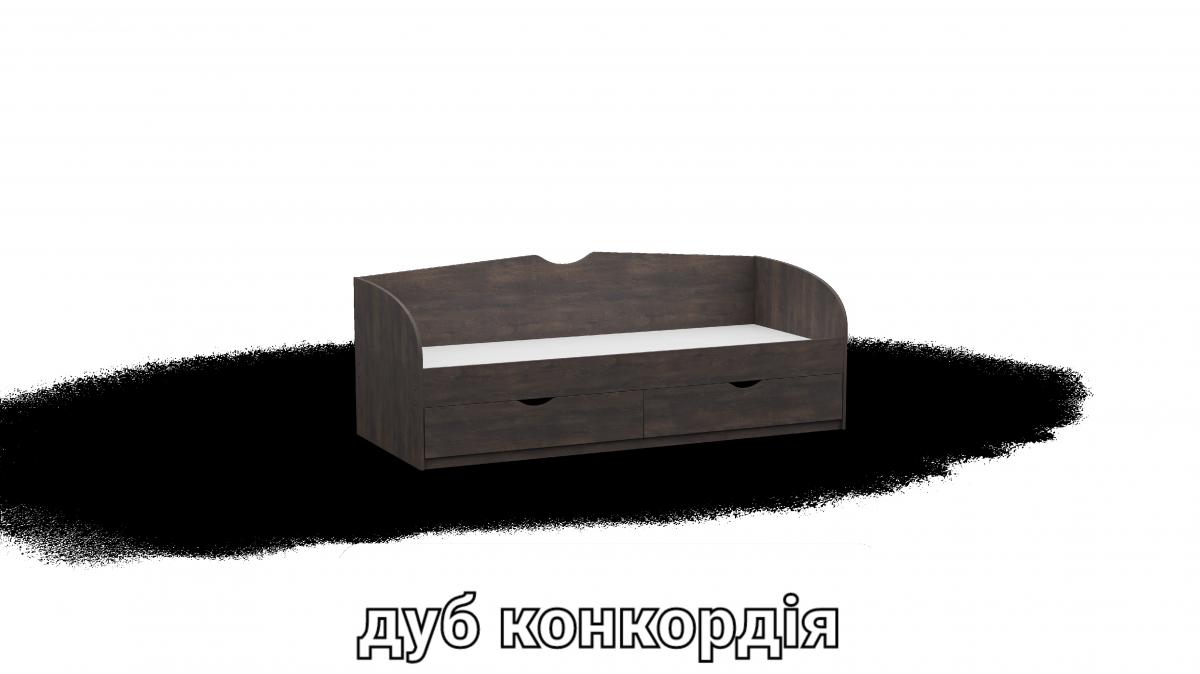 Кровать односпальна L10 дуб конкордия