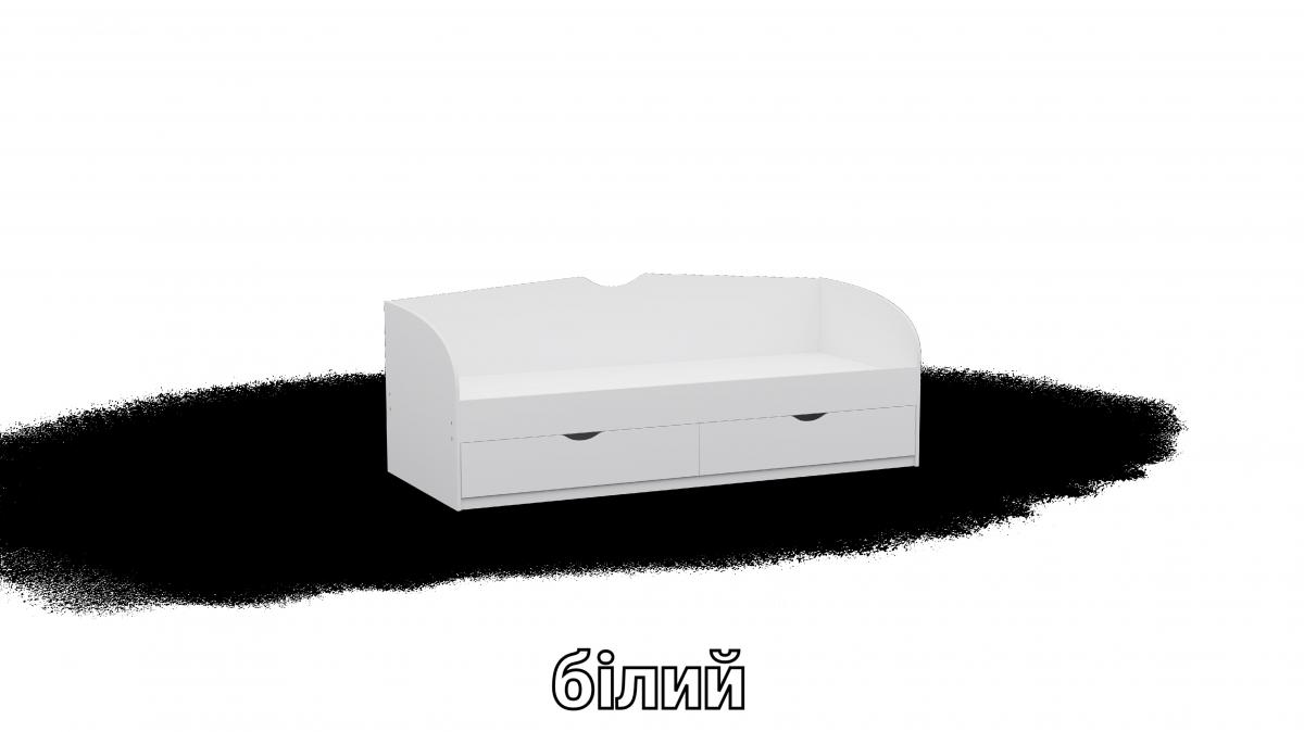 Кровать односпальна L10 белый