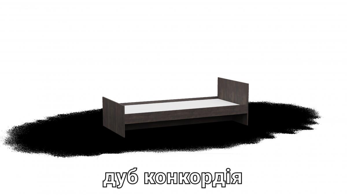 Кровать односпальна L12 дуб конкордия